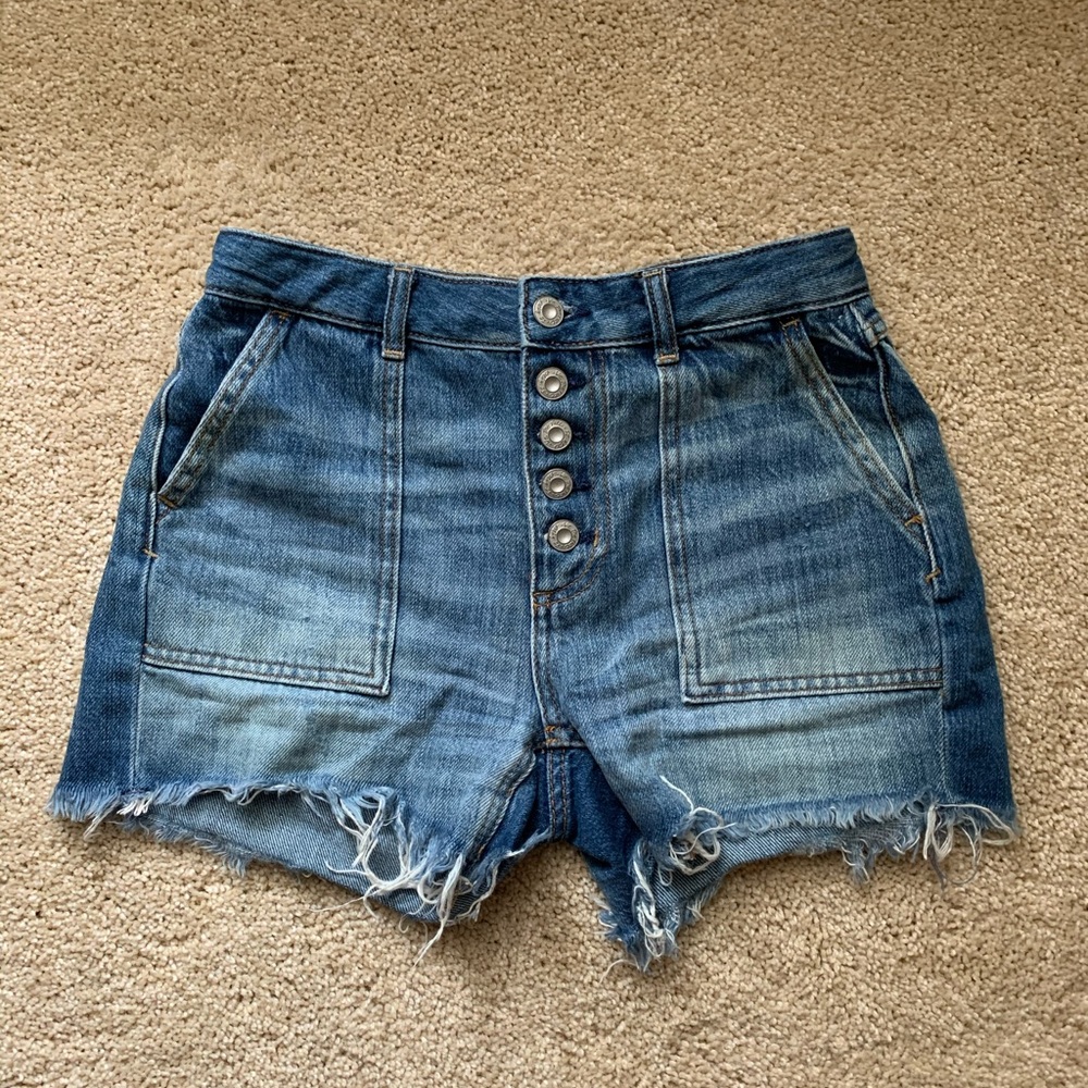 Free People High Rise Denim Short - Picture 5 of 6